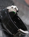 Bespoke Watch Strap in Black Nubuck Alligator