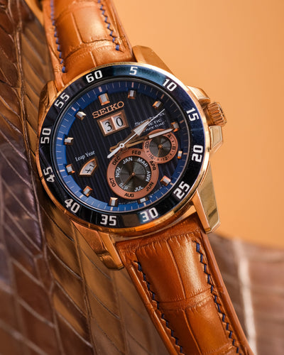 Bespoke Watch Strap in Champagne Gold Alligator