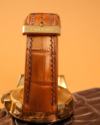 Bespoke Watch Strap in Champagne Gold Alligator