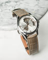 Bespoke Watch Strap in Olive Grey Crocodile