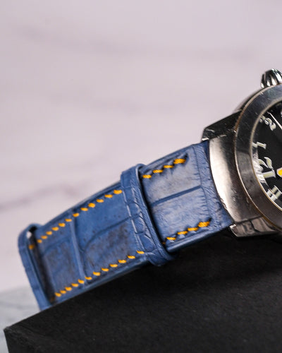 Bespoke Watch Strap in Baby Blue Himalayan Crocodile