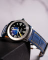 Bespoke Watch Strap in Baby Blue Himalayan Crocodile