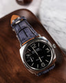 Bespoke Watch Strap in Grey Rubbed Off Crocodile