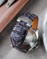 Bespoke Watch Strap in Grey Rubbed Off Crocodile