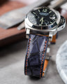 Bespoke Watch Strap in Grey Rubbed Off Crocodile