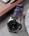 Bespoke Watch Strap in Grey Rubbed Off Crocodile