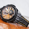 Bespoke Watch Strap in Black Crocodile