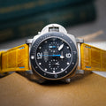 Bespoke Watch Strap in Yellow Himalayan Crocodile