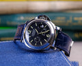 Bespoke Watch Strap in Electric Blue Crocodile