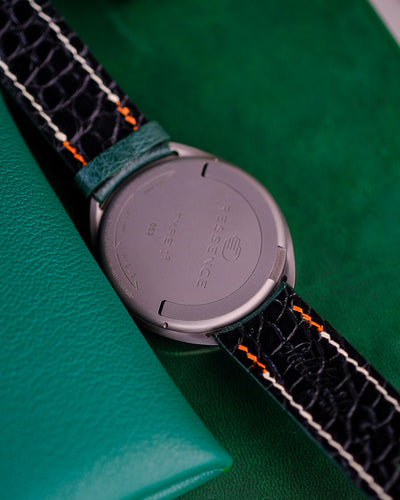 Bespoke Watch Strap in Green Ostrich