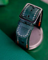 Bespoke Watch Strap in Green Ostrich