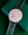 Bespoke Watch Strap in Green Ostrich