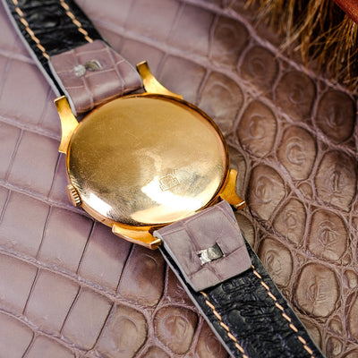 Bespoke Watch Strap in Grey Himalayan Crocodile