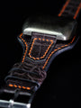 Bespoke Bund Strap in Black Crocodile