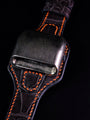 Bespoke Bund Strap in Black Crocodile