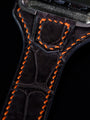 Bespoke Bund Strap in Black Crocodile