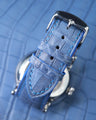 Bespoke Watch Strap in Baby Blue Himalayan Crocodile