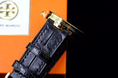 Bespoke Watch Strap in Jet Black Crocodile