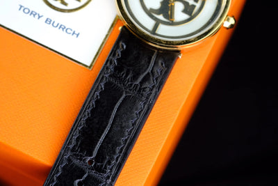 Bespoke Watch Strap in Jet Black Crocodile