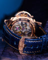 Bespoke Watch Strap in Electric Blue Crocodile