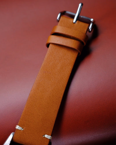 Bespoke Watch Strap in Golden Barenia