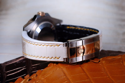 Bespoke Watch Strap in Natural Himalayan Crocodile