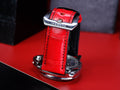 Bespoke Watch Strap in Ferrari Red Crocodile