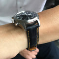 Bespoke Watch Strap in Navy Blue Crocodile