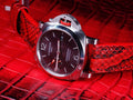 Bespoke Watch Strap in Ferrari Red Python