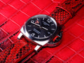 Bespoke Watch Strap in Ferrari Red Python
