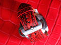 Bespoke Watch Strap in Ferrari Red Python