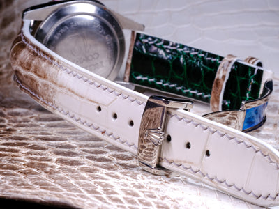 Bespoke Watch Strap in Natural Himalayan Crocodile