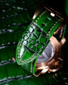 Bespoke Watch Strap in Pine Green Alligator