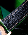 Bespoke Watch Strap in Pine Green Alligator