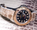 Bespoke Watch strap in Natural Himalayan Crocodile