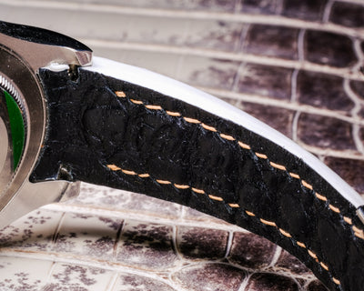 Bespoke Watch strap in Natural Himalayan Crocodile