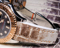 Bespoke Watch strap in Natural Himalayan Crocodile