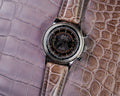 Bespoke Watch Strap in Grey Himalayan Crocodile