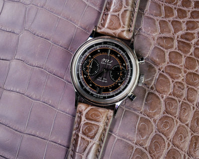 Bespoke Watch Strap in Grey Himalayan Crocodile