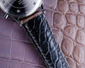 Bespoke Watch Strap in Grey Himalayan Crocodile