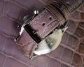Bespoke Watch Strap in Grey Himalayan Crocodile