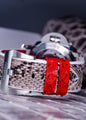 Bespoke Watch Strap in White Python