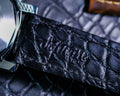 Bespoke Watch Strap in Black Crocodile