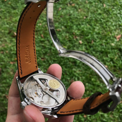 Bespoke Watch Strap in Chocolate Brown Crocodile