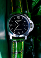Bespoke Watch Strap in Pine Green Alligator
