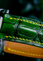 Bespoke Watch Strap in Pine Green Alligator