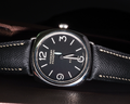 Bespoke Watch Strap in Black Chèvre