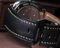 Bespoke Watch Strap in Black Chèvre