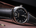 Bespoke Watch Strap in Black Chèvre