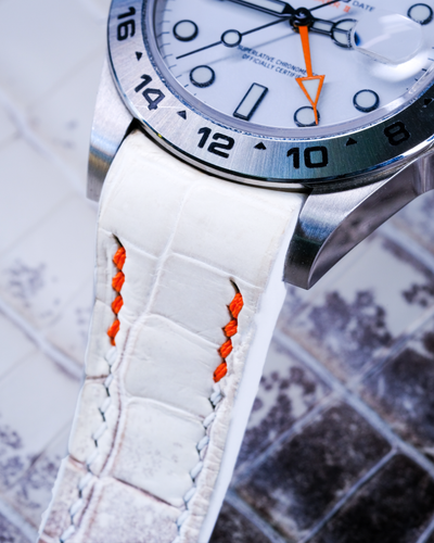Bespoke Watch Strap in Natural Himalayan Crocodile